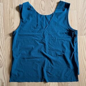 Reversible Teal Sleeveless Women's Tank Top - Title Nine - S